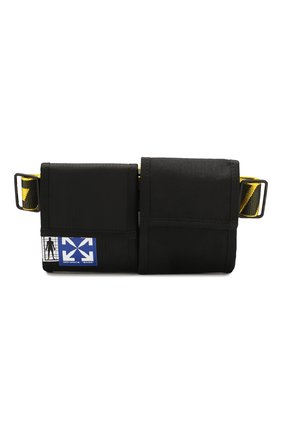 Мужская текстильная поясная сумка OFF-WHITE черного цвета по цене 43200 руб., арт. 0MKN012S20H590411060 | Фото 1 Мужская текстильная поясная сумка OFF-WHITE черного цвета, арт. 0MKN012S20H590411060 | Фото 1 (Ремень/цепочка: На ремешке; Материал: Текстиль; Размер: mini)