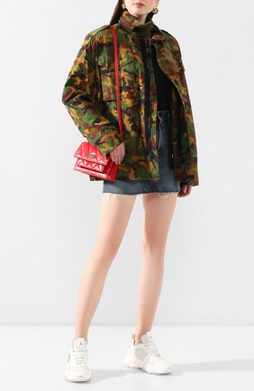 Женские комбинированные кроссовки PHILIPP PLEIN белого цвета по цене 67950 руб., арт. S20S WSC1782 PLE077N | Фото 2 Женские комбинированные кроссовки PHILIPP PLEIN белого цвета, арт. S20S WSC1782 PLE077N | Фото 2
