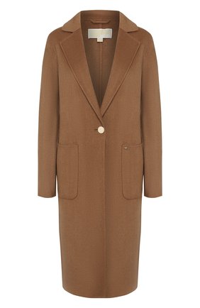 Женское пальто MICHAEL MICHAEL KORS бежевого цвета по цене 46150 руб., арт. 77T4470M11 | Фото 1 Женское пальто MICHAEL MICHAEL KORS бежевого цвета, арт. 77T4470M11 | Фото 1