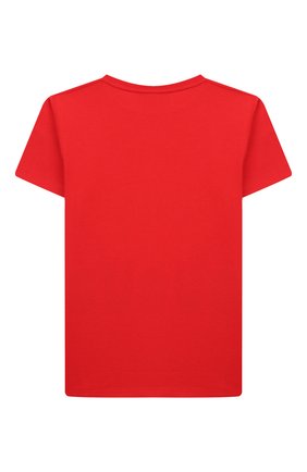 Детская хлопковая футболка GUCCI красного цвета по цене 9200 руб., арт. 547559/XJB44 | Фото 2 Детская хлопковая футболка GUCCI красного цвета, арт. 547559/XJB44 | Фото 2