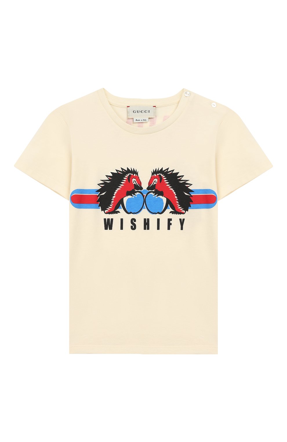 Детский хлопковая футболка GUCCI белого цвета, арт. 548034/XJB5G | Фото 1