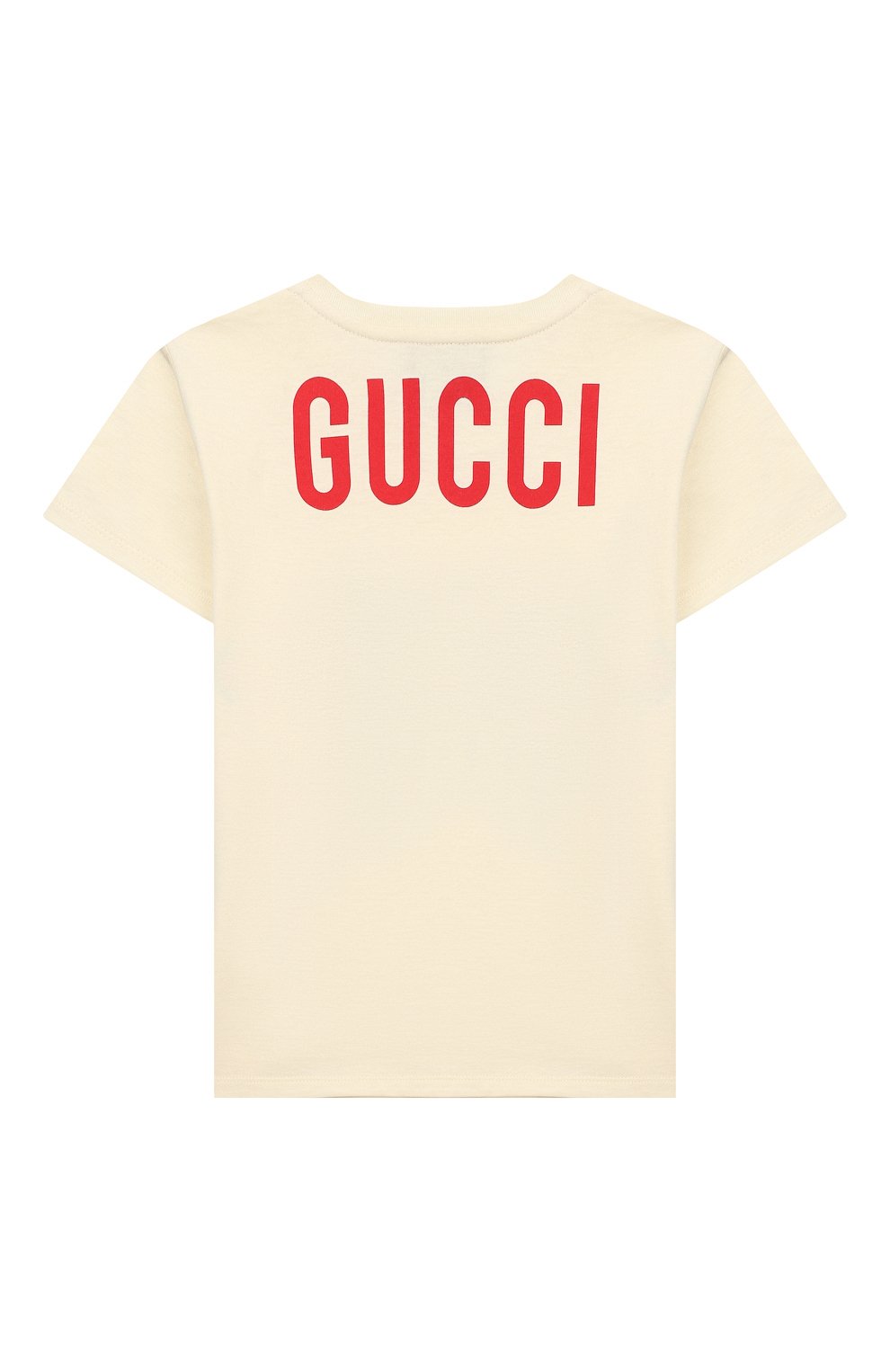 Детский хлопковая футболка GUCCI белого цвета по цене 9240 руб., арт. 548034/XJB5G | Фото 2 Детский хлопковая футболка GUCCI белого цвета, арт. 548034/XJB5G | Фото 2