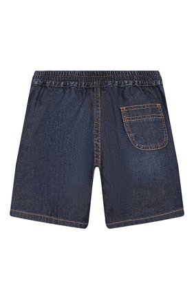 Детские джинсовые шорты GUCCI синего цвета, арт. 591306/XDAZD | Фото 2 (Кросс-КТ: Деним; Ростовка одежда: 18 мес | 86 см, 3 года | 98 см)