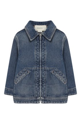 Детского джинсовая куртка GUCCI синего цвета по цене 45550 руб., арт. 591308/XDAZK | Фото 1 Детского джинсовая куртка GUCCI синего цвета, арт. 591308/XDAZK | Фото 1
