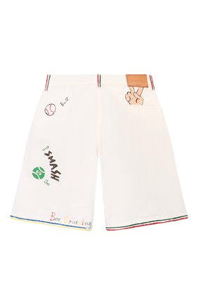 Детские джинсовые шорты GUCCI белого цвета по цене 48850 руб., арт. 591339/XDAZ0 | Фото 2 Детские джинсовые шорты GUCCI белого цвета, арт. 591339/XDAZ0 | Фото 2