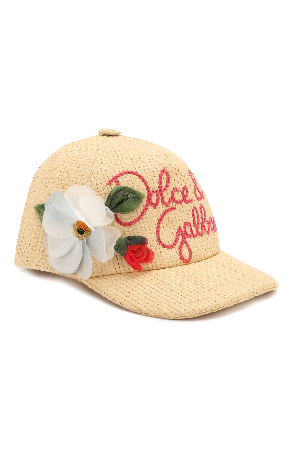 Детская бейсболка DOLCE & GABBANA бежевого цвета, арт. LBJH52/G7VXB | Фото 1 (Материал: Текстиль, Вискоза; Региональные ограничения белый список (Axapta Mercury): RU)