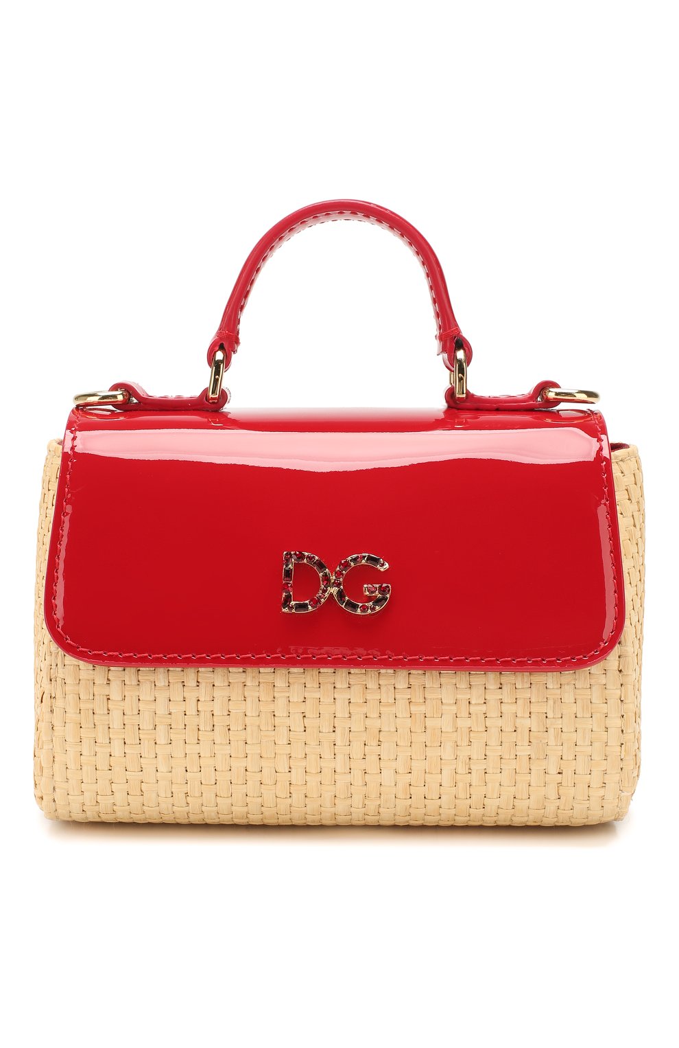 Детская сумка DOLCE & GABBANA красного цвета, арт. EB0103/AW007 | Фото 1