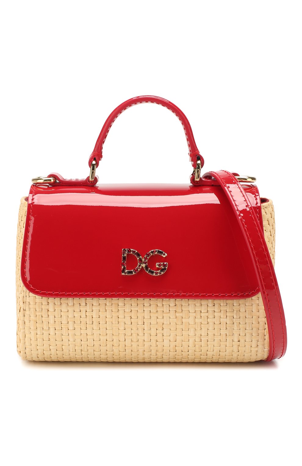 Детская сумка DOLCE & GABBANA красного цвета по цене 29700 руб., арт. EB0103/AW007 | Фото 4 Детская сумка DOLCE & GABBANA красного цвета, арт. EB0103/AW007 | Фото 4