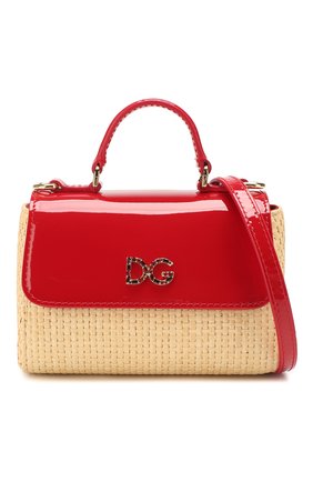 Детская сумка DOLCE & GABBANA красного цвета по цене 29700 руб., арт. EB0103/AW007 | Фото 4 Детская сумка DOLCE & GABBANA красного цвета, арт. EB0103/AW007 | Фото 4