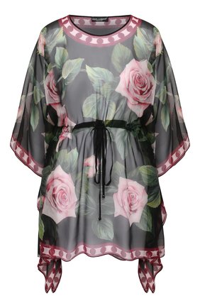 Женское шелковое платье DOLCE & GABBANA черного цвета по цене 78750 руб., арт. F6F1IT/GDU05 | Фото 1 Женское шелковое платье DOLCE & GABBANA черного цвета, арт. F6F1IT/GDU05 | Фото 1