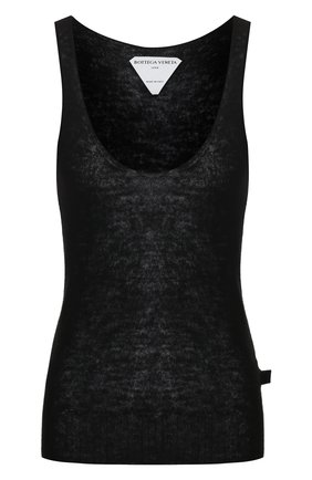 Женская кашемировая майка BOTTEGA VENETA черного цвета по цене 41450 руб., арт. 609976/VKJY0 | Фото 1 Женская кашемировая майка BOTTEGA VENETA черного цвета, арт. 609976/VKJY0 | Фото 1