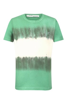 Мужская хлопковая футболка OFF-WHITE зеленого цвета по цене 36500 руб., арт. 0MAA036S201850254401 | Фото 1 Мужская хлопковая футболка OFF-WHITE зеленого цвета, арт. 0MAA036S201850254401 | Фото 1