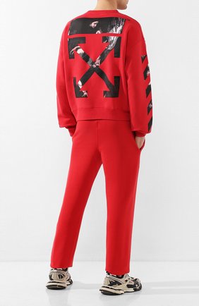 Мужской хлопковый свитшот OFF-WHITE красного цвета по цене 36500 руб., арт. 0MBA035S20E300042088 | Фото 2 Мужской хлопковый свитшот OFF-WHITE красного цвета, арт. 0MBA035S20E300042088 | Фото 2