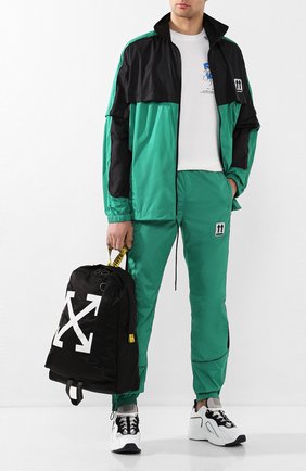 Мужской джоггеры OFF-WHITE зеленого цвета по цене 49950 руб., арт. 0MCA123S20A230204400 | Фото 2 Мужской джоггеры OFF-WHITE зеленого цвета, арт. 0MCA123S20A230204400 | Фото 2