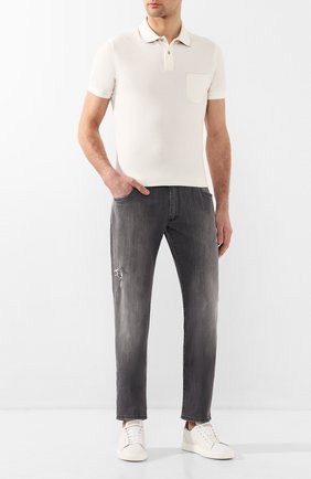 Мужское хлопковое поло LORO PIANA белого цвета по цене 46950 руб., арт. FAI0485 | Фото 2 Мужское хлопковое поло LORO PIANA белого цвета, арт. FAI0485 | Фото 2