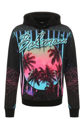 Мужской хлопковое худи BALMAIN разноцветного цвета по цене 79950 руб., арт. TH03990/I293 | Фото 1 Мужской хлопковое худи BALMAIN разноцветного цвета, арт. TH03990/I293 | Фото 1