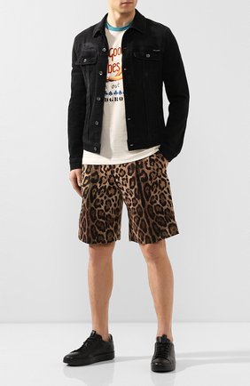Мужские хлопковые шорты DOLCE & GABBANA коричневого цвета по цене 61500 руб., арт. GW8UHT/FSFAG | Фото 2 Мужские хлопковые шорты DOLCE & GABBANA коричневого цвета, арт. GW8UHT/FSFAG | Фото 2