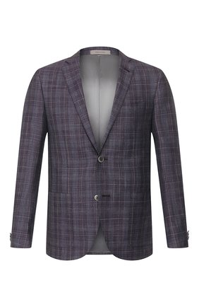 Мужской пиджак из смеси шерсти и шелка CORNELIANI фиолетового цвета по цене 89950 руб., арт. 856Y72-0116201/90 | Фото 1 Мужской пиджак из смеси шерсти и шелка CORNELIANI фиолетового цвета, арт. 856Y72-0116201/90 | Фото 1