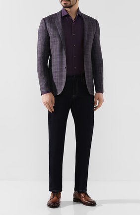 Мужской пиджак из смеси шерсти и шелка CORNELIANI фиолетового цвета по цене 89950 руб., арт. 856Y72-0116201/90 | Фото 2 Мужской пиджак из смеси шерсти и шелка CORNELIANI фиолетового цвета, арт. 856Y72-0116201/90 | Фото 2