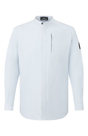 Мужская хлопковая рубашка STONE ISLAND SHADOW PROJECT голубого цвета по цене 26700 руб., арт. 721910206 | Фото 1 Мужская хлопковая рубашка STONE ISLAND SHADOW PROJECT голубого цвета, арт. 721910206 | Фото 1