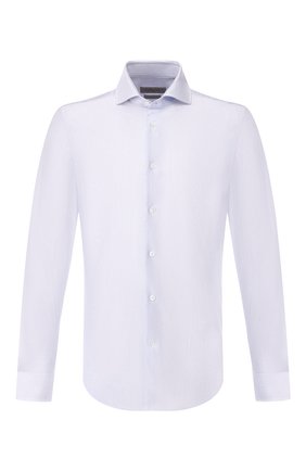 Мужская хлопковая сорочка CORNELIANI голубого цвета по цене 18750 руб., арт. 85P012-0111239/00 | Фото 1 Мужская хлопковая сорочка CORNELIANI голубого цвета, арт. 85P012-0111239/00 | Фото 1