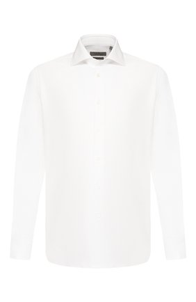 Мужская хлопковая сорочка CORNELIANI белого цвета по цене 25100 руб., арт. 85P100-0111264/00 | Фото 1 Мужская хлопковая сорочка CORNELIANI белого цвета, арт. 85P100-0111264/00 | Фото 1 (Рукава: Длинные; Длина (для топов): Стандартные; Материал внешний: Хлопок; Случай: Формальный; Воротник: Акула; Манжеты: На пуговицах; Мужское Кросс-КТ: Сорочка-одежда; Принт: Однотонные)
