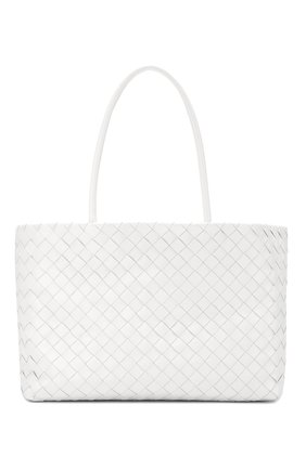 Женская сумка-тоут BOTTEGA VENETA белого цвета по цене 226500 руб., арт. 600504/VCPP1 | Фото 1 Женская сумка-тоут BOTTEGA VENETA белого цвета, арт. 600504/VCPP1 | Фото 1