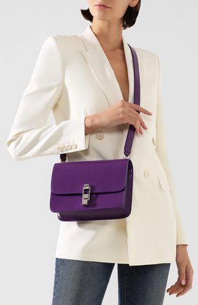 Женская сумка carre SAINT LAURENT сиреневого цвета по цене 124000 руб., арт. 585060/0SX0N | Фото 2 Женская сумка carre SAINT LAURENT сиреневого цвета, арт. 585060/0SX0N | Фото 2