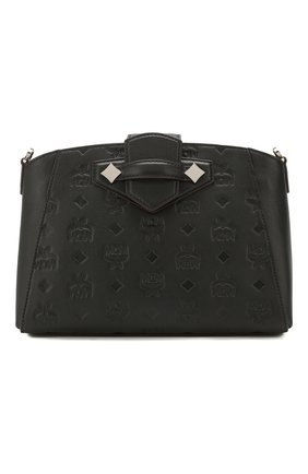 Женская сумка essential MCM черного цвета по цене 52000 руб., арт. MWR ASSE06 | Фото 1 Женская сумка essential MCM черного цвета, арт. MWR ASSE06 | Фото 1