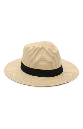 Женская шляпа fedora MELISSA ODABASH бежевого цвета по цене 13550 руб., арт. FED0RA | Фото 2 Женская шляпа fedora MELISSA ODABASH бежевого цвета, арт. FED0RA | Фото 2