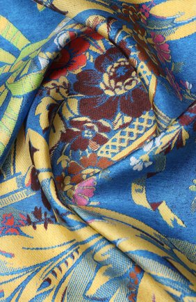 Женский шелковый платок DRIES VAN NOTEN синего цвета по цене 29750 руб., арт. 201-11303 | Фото 2 Женский шелковый платок DRIES VAN NOTEN синего цвета, арт. 201-11303 | Фото 2