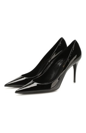 Женская кожаные туфли lexi SAINT LAURENT черного цвета по цене 42200 руб., арт. 603912/0NP00 | Фото 1 Женская кожаные туфли lexi SAINT LAURENT черного цвета, арт. 603912/0NP00 | Фото 1
