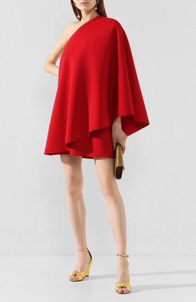 Женские кожаные босоножки lila SAINT LAURENT золотого цвета по цене 59800 руб., арт. 612390/0XQ00 | Фото 2 Женские кожаные босоножки lila SAINT LAURENT золотого цвета, арт. 612390/0XQ00 | Фото 2