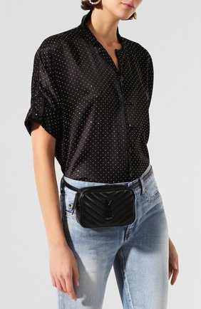 Женская поясная сумка lou SAINT LAURENT черного цвета по цене 69950 руб., арт. 614031/DV708 | Фото 2 Женская поясная сумка lou SAINT LAURENT черного цвета, арт. 614031/DV708 | Фото 2