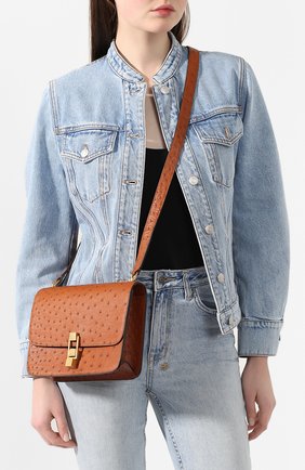 Женская сумка carre SAINT LAURENT коричневого цвета по цене 232000 руб., арт. 585060/L0V1W | Фото 2 Женская сумка carre SAINT LAURENT коричневого цвета, арт. 585060/L0V1W | Фото 2