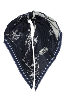 Женский платок ALEXANDER MCQUEEN синего цвета по цене 25950 руб., арт. 618555/3A34Q | Фото 1 Женский платок ALEXANDER MCQUEEN синего цвета, арт. 618555/3A34Q | Фото 1