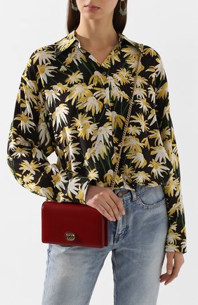 Женская сумка marina GUCCI красного цвета по цене 69950 руб., арт. 598549/1DB0X | Фото 2 Женская сумка marina GUCCI красного цвета, арт. 598549/1DB0X | Фото 2