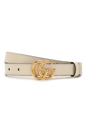 Женский кожаный ремень GUCCI белого цвета по цене 31100 руб., арт. 409417/0YA00 | Фото 1 Женский кожаный ремень GUCCI белого цвета, арт. 409417/0YA00 | Фото 1