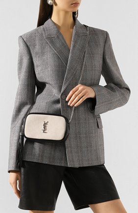 Женская сумка lou mini SAINT LAURENT кремвого цвета по цене 71800 руб., арт. 612563/HZD5N | Фото 2 Женская сумка lou mini SAINT LAURENT кремвого цвета, арт. 612563/HZD5N | Фото 2