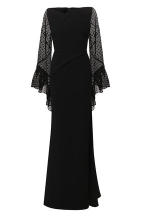 Женское платье-макси ROLAND MOURET черного цвета по цене 230500 руб., арт. PS20/S0839/F0382 | Фото 1 Женское платье-макси ROLAND MOURET черного цвета, арт. PS20/S0839/F0382 | Фото 1
