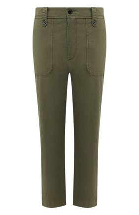Женские хлопковые брюки ZADIG&VOLTAIRE хаки цвета по цене 16200 руб., арт. SJCL0101F | Фото 1 Женские хлопковые брюки ZADIG&VOLTAIRE хаки цвета, арт. SJCL0101F | Фото 1
