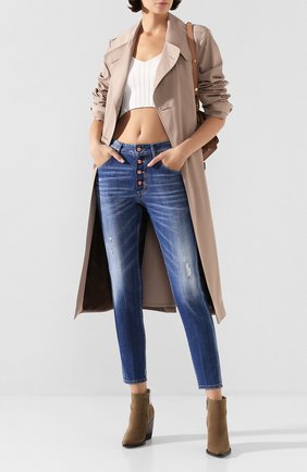 Женские джинсы DSQUARED2 синего цвета по цене 37500 руб., арт. S72LB0287/S30342 | Фото 2 Женские джинсы DSQUARED2 синего цвета, арт. S72LB0287/S30342 | Фото 2