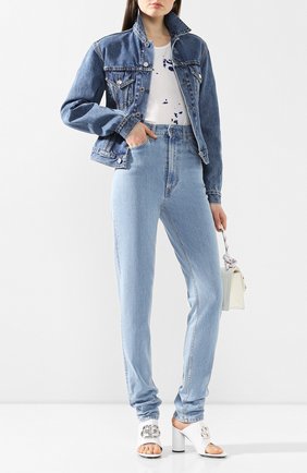 Женские джинсы HELMUT LANG голубого цвета по цене 26350 руб., арт. J04DW213 | Фото 2 Женские джинсы HELMUT LANG голубого цвета, арт. J04DW213 | Фото 2
