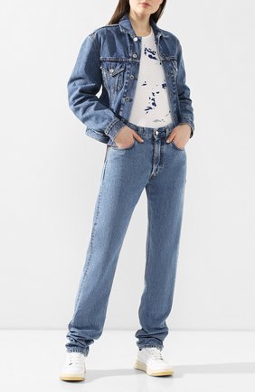 Женские джинсы HELMUT LANG синего цвета по цене 26350 руб., арт. I09DW210 | Фото 2 Женские джинсы HELMUT LANG синего цвета, арт. I09DW210 | Фото 2