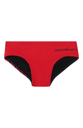 Детские плавки EMPORIO ARMANI красного цвета по цене 4990 руб., арт. 408504/0P215 | Фото 1 Детские плавки EMPORIO ARMANI красного цвета, арт. 408504/0P215 | Фото 1