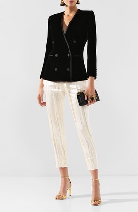 Женский жакет SAINT LAURENT черного цвета по цене 193000 руб., арт. 615864/Y525R | Фото 2 Женский жакет SAINT LAURENT черного цвета, арт. 615864/Y525R | Фото 2