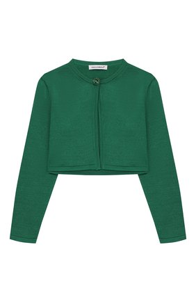 Детский хлопковое болеро DOLCE & GABBANA зеленого цвета по цене 16900 руб., арт. L5KW75/JACHZ/2-6 | Фото 1 Детский хлопковое болеро DOLCE & GABBANA зеленого цвета, арт. L5KW75/JACHZ/2-6 | Фото 1