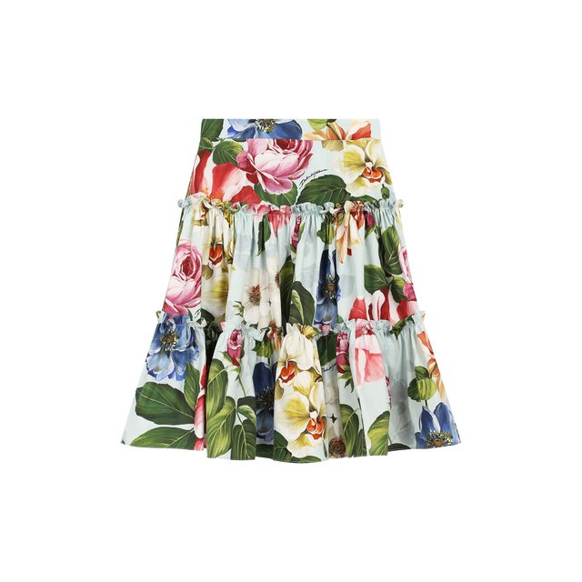 Хлопковая юбка Dolce & Gabbana L53I51/HS5GB/2-6