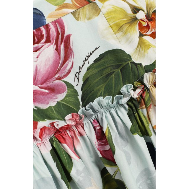 Хлопковая юбка Dolce & Gabbana L53I51/HS5GB/2-6 Фото 3