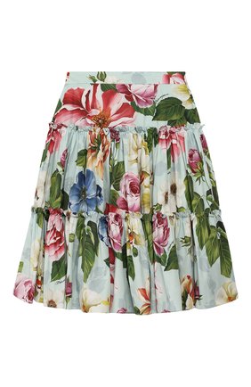Детская хлопковая юбка DOLCE & GABBANA голубого цвета по цене 35750 руб., арт. L53I51/HS5GB/8-14 | Фото 1 Детская хлопковая юбка DOLCE & GABBANA голубого цвета, арт. L53I51/HS5GB/8-14 | Фото 1 (Материал внешний: Хлопок; Материал подклада: Хлопок; Случай: Повседневный; Региональные ограничения белый список (Axapta Mercury): RU; Ростовка одежда: 10 - 11 лет | 140 - 146см, 12 лет | 152 см)